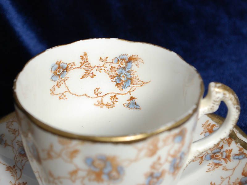 Англия фарфор Англия кофе трио редкость, Кофейное трио от Crown Devon керамика